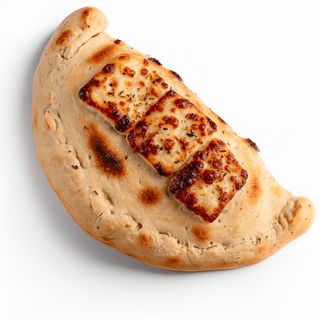 Calzone de Carne Seca com Queijo Coalho