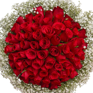 Bentle Red Mixed + Gypsophila