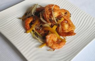 Gamberi in salsa agrodolce