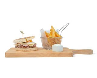 Prego em Bolo do Caco com Batata