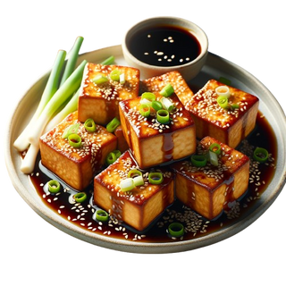 Dou Fu Frito Con Salsa De Soja