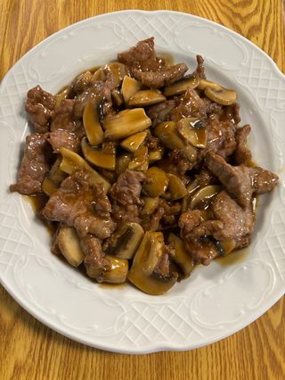 Ternera con champiñón