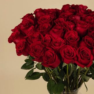 Ramo de 50 rosas rojas frescas 