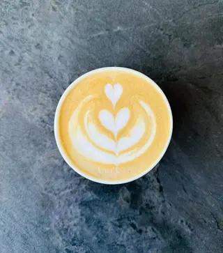 Double coffee with milk
