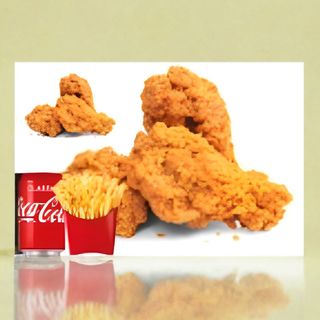 Alette di pollo fritte - 6 pezzi menù