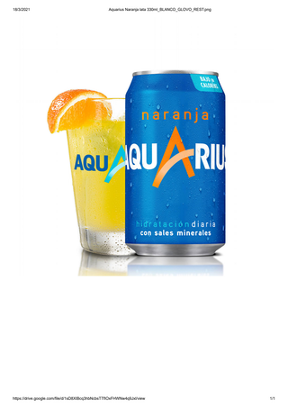 Aquarius Naranja lata 330ml.