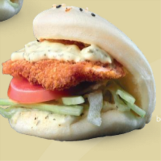 Bao Salmón Rebozado