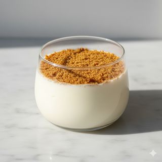 Panna cotta con galletas