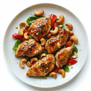 119. Pollo con anacardi