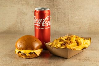 Сирний бургер меню