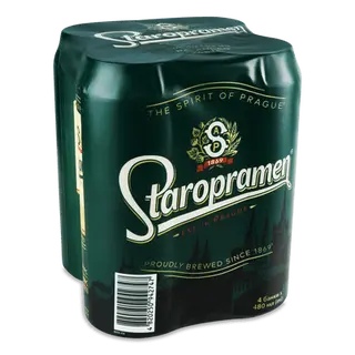 Пиво Staropramen світле з/б (4*0,48л)