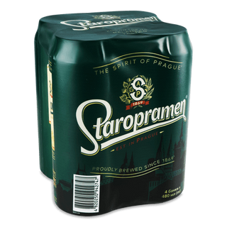 Пиво Staropramen світле з/б (4*0,48л)