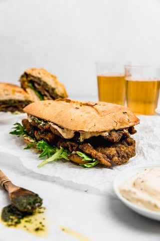 Bocadillo Vegetal De Milanesa De Ternera Grande