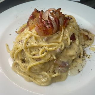 Spaghetti chitarra alla carbonara