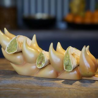 Quesadillas de gambas con guacamole (3 uds.)