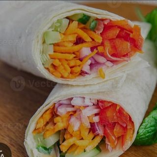 Doner kebab vegetal y queso