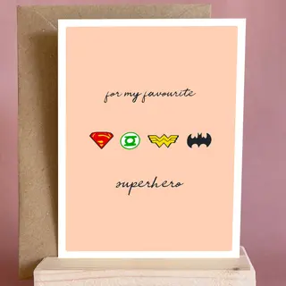 Tarjeta "Superhero"