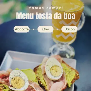 Menu tosta boa 