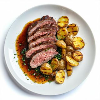 97B - Maiale con patate alla piastra