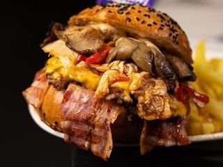 DABL SMASHHH BURGER з капусточкою кімчі  комбо