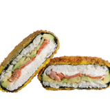 Суши-бургер с лососем