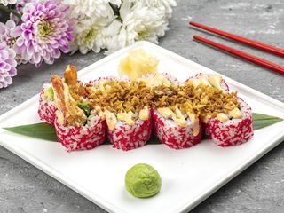 Кранч-рол з креветкою темпура 