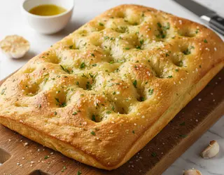 Foccacia cu usturoi