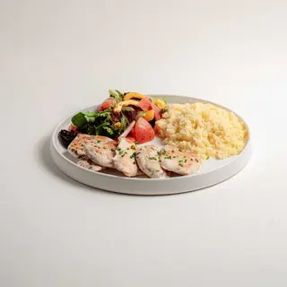 Chicken with Couscous and Salad