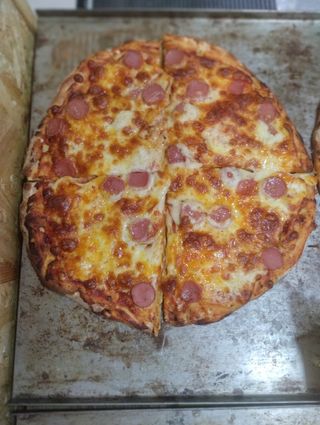 12. Pizza Hot Dog  cheddar