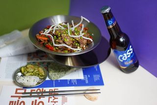 Japchae z polędwicą wołową