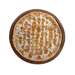 Pizza de dulce de leche y plátano