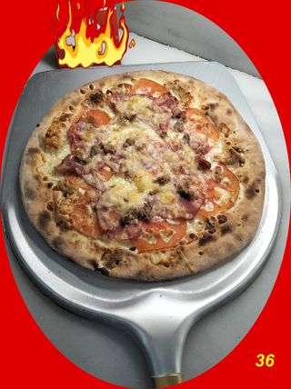 Pizza Especial Focaccia Al Provolone-Tonnara (30 Cm.)