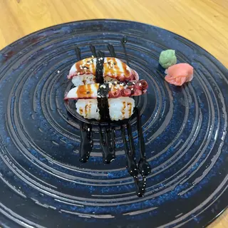 67. Nigiri Pulpo flambeado