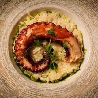 Risotto cu tentacule de caracatita