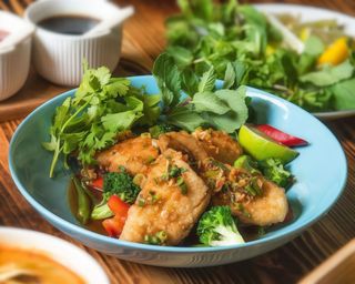 Філе окуня з овочами (350/120г)