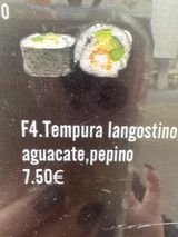 Futo Maki De Tempura Langostino Con Aguacate Y Pepino (8 Pzs.)