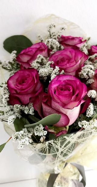 Buquê de Rosas Cor de Rosa M