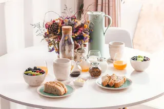 Desayuno especial enamorado