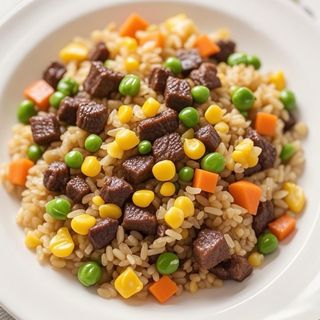 Arroz frito con ternera 