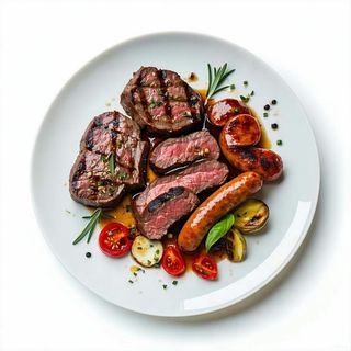 Grigliata mista abbacchio, salsiccia e braciola
