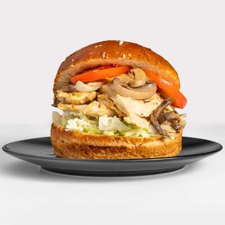 Deluxe chicken burger