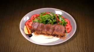 Салат с языком и васаби (250 гр.)