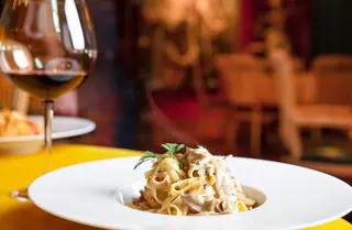 Fettuccine con setas boletus porcini