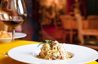 Fettuccine con setas boletus porcini