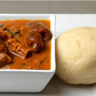 Pounded Yam and Ogbono soup