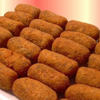 10 unidades mini croquetes de carne 