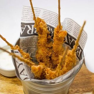 Crujiente de langostinos