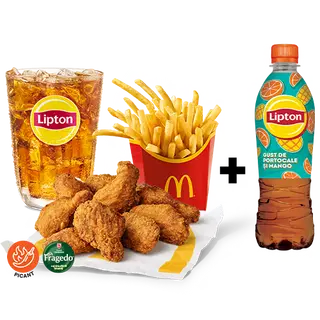 MENIU MARE 9 ARIPI DE PUI + LIPTON MANGO PORTOCALE
