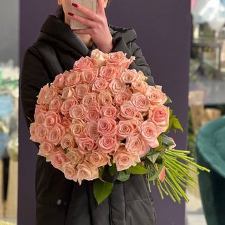 51 персикова троянда 