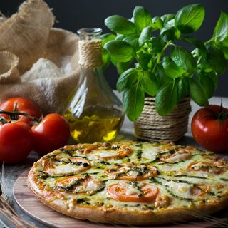 Pizza peque Pulled Pork y Cebolla Caramelizada